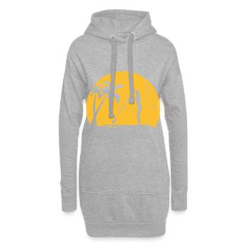 Stand Up Paddling - Hoodie-Kleid - Grau meliert - Vorne