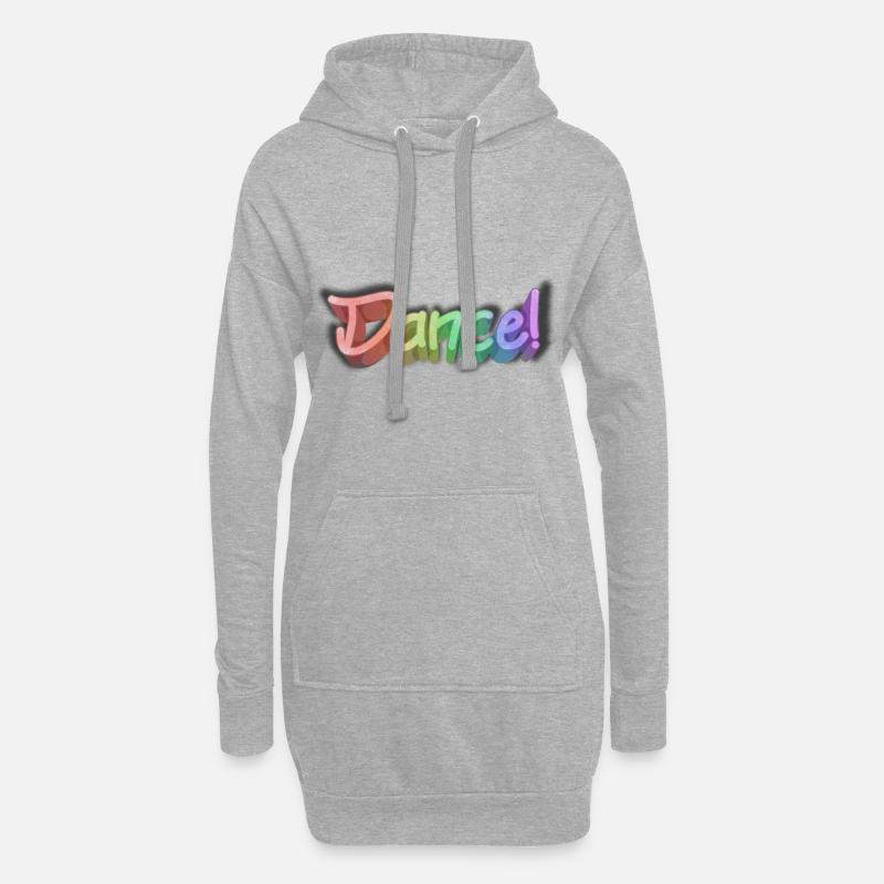 tanzen - Hoodie-Kleid - Grau meliert
