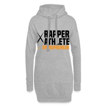 Rapper Athlete Entrepreneur 58 - Hoodie-Kleid - Grau meliert - Vorne
