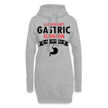 Conception de pontage gastrique et de pontage gastrique - Sweat-shirt à capuche long Femme - gris chiné - Devant
