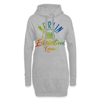 Berlin Escalation - Hoodie Dress - heather grey - Front