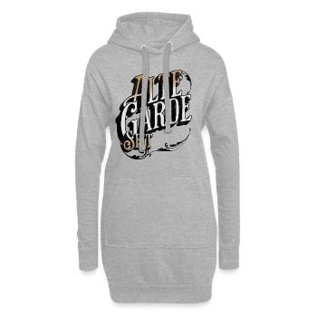 Vieille garde puisque xxxx insérez votre date de naissance - Sweat-shirt à capuche long Femme - gris chiné - Devant