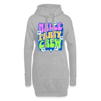 Malle Party Crew - Hoodie-Kleid - Grau meliert - Vorne