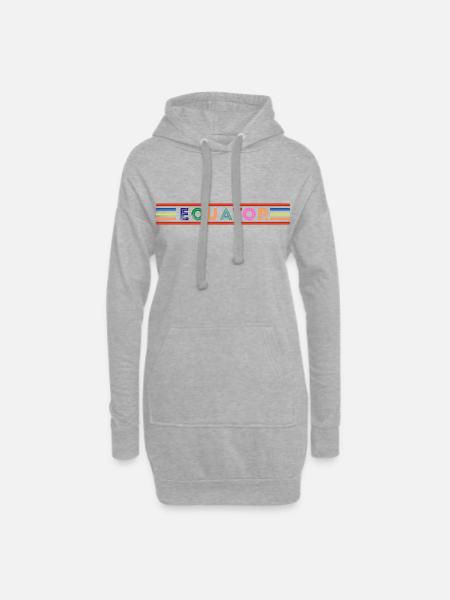 ÄQUATOR - Hoodie-Kleid - Grau meliert