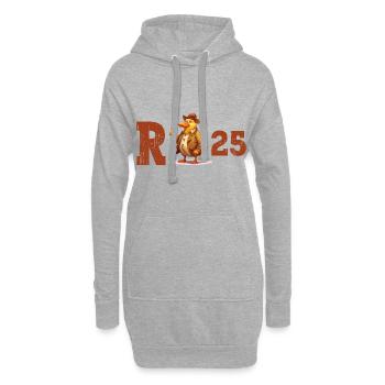 Pension 2025 Canard Retraité Retraité Drôle - Sweat-shirt à capuche long Femme - gris chiné - Devant