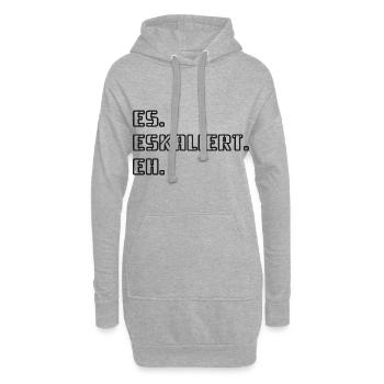 Dire - cela. Escalade. Eh - Sweat-shirt à capuche long Femme - gris chiné - Devant