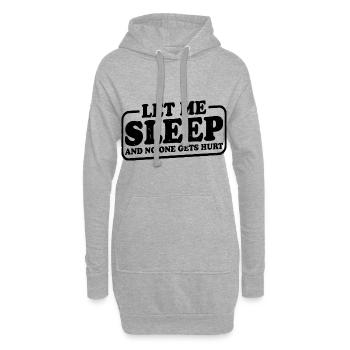 Let Me Sleep And No One Gets Hurt 3 - Hoodie-Kleid - Grau meliert - Vorne