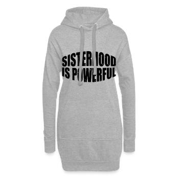 Sisterhood Is Powerful 35 - Hoodie-Kleid - Grau meliert - Vorne