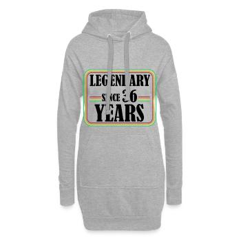 Légendaire depuis 36 ans, 36 anniversaire, enfin 36 - Sweat-shirt à capuche long Femme - gris chiné - Devant