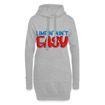 Limpin' Ain't Easy 22 - Hoodie-Kleid - Grau meliert - Vorne