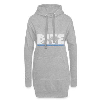 Plongée Dive Diving Scuba Diver - Sweat-shirt à capuche long Femme - gris chiné - Devant