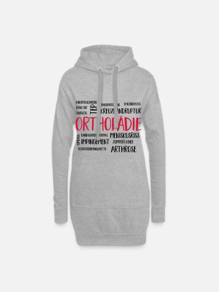 orthopädiewolke - Hoodie-Kleid - Grau meliert
