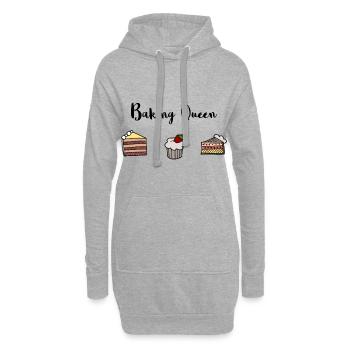 Reine de cuisson - Sweat-shirt à capuche long Femme - gris chiné - Devant