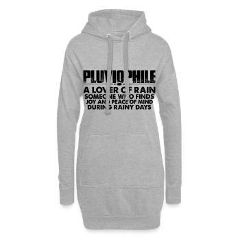 Pluviophile, A Lover Of Rain 8 - Hoodie-Kleid - Grau meliert - Vorne