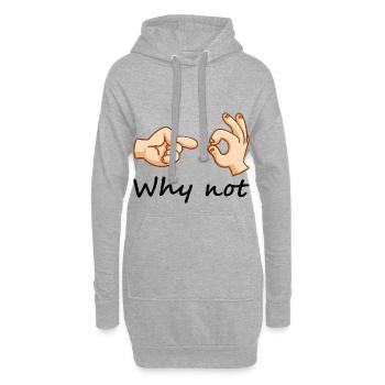 Witzig Krass Lustig Männer Jungs Geschenk - Hoodie-Kleid - Grau meliert - Vorne