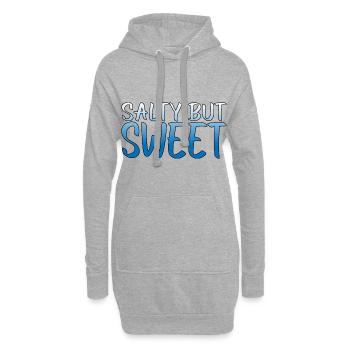 Salé mais sucré 10 - Sweat-shirt à capuche long Femme - gris chiné - Devant