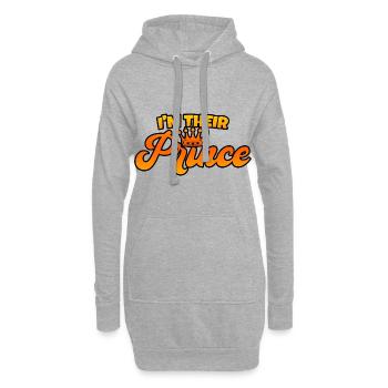 I'm Their Prince - Hoodie-Kleid - Grau meliert - Vorne