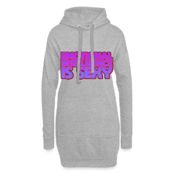 Emotional Intelligence Is Sexy 3 - Hoodie Dress - heather grey - Front