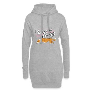 drevergirl - Hoodie-Kleid - Grau meliert - Vorne