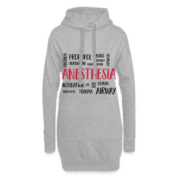 anesthesiacluster - Hoodie Dress - heather grey - Front