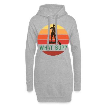 Stand Up Paddling Sup Retro - Sweat-shirt à capuche long Femme - gris chiné - Devant