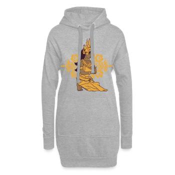 Cambodge Tradition Danse Khmer Apsara I Cadeau - Sweat-shirt à capuche long Femme - gris chiné - Devant