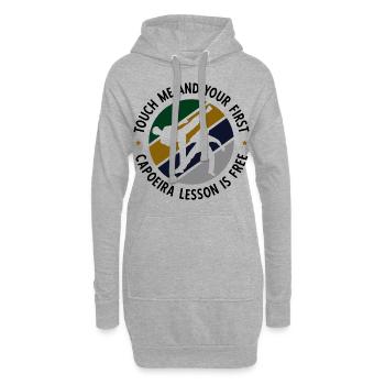 Capoeira - Hoodie-Kleid - Grau meliert - Vorne