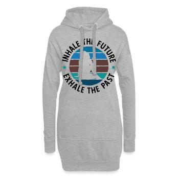 Yogalehrer Spruch Für Yogi Yoga - Hoodie-Kleid - Grau meliert - Vorne