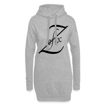 Zefix - Hoodie-Kleid - Grau meliert - Vorne