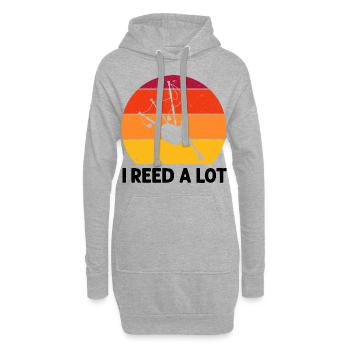 Bagpipes for pipers and Scots - Hoodie Dress - heather grey - Front