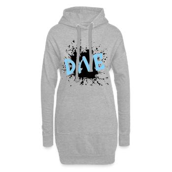 tauchen diving dive - Hoodie-Kleid - Grau meliert - Vorne