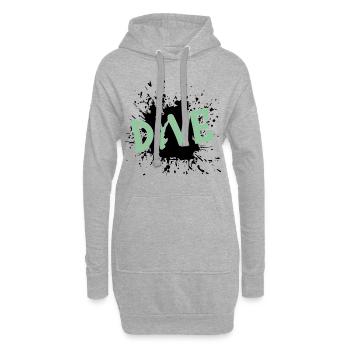 tauchen, diving, taucher, apnoe - Hoodie-Kleid - Grau meliert - Vorne