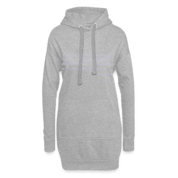 Heinrich Heine Zitat zu Patriotismus - Hoodie-Kleid - Grau meliert - Vorne