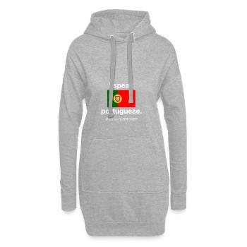 Portugal - Sweat-shirt à capuche long Femme - gris chiné - Devant