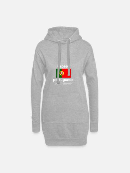 Portugal - Sweat-shirt à capuche long Femme - gris chiné