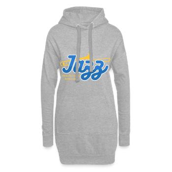 Jazz Posaune - Hoodie-Kleid - Grau meliert - Vorne