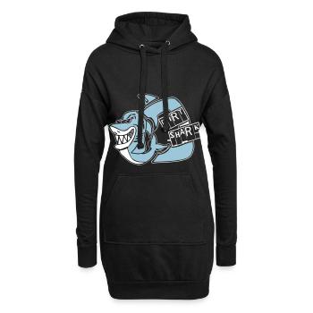 dirt shark - Hoodie-Kleid - Schwarz - Vorne