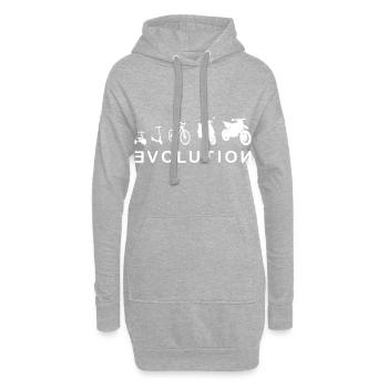 Evolution Biker 2- Motorrad Cross Enduro - Hoodie-Kleid - Grau meliert - Vorne