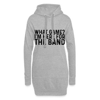 What Game, I'm Here For The Band 3 - Hoodie-Kleid - Grau meliert - Vorne