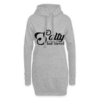 Salé mais sucré 13 - Sweat-shirt à capuche long Femme - gris chiné - Devant