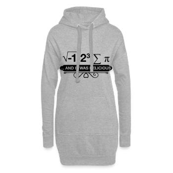 I Ate Some Pie And It Was Delicious 4 - Hoodie Dress - heather grey - Front
