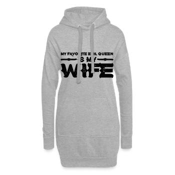 My Favorite Evil Queen Is My Wife 11 - Hoodie-Kleid - Grau meliert - Vorne