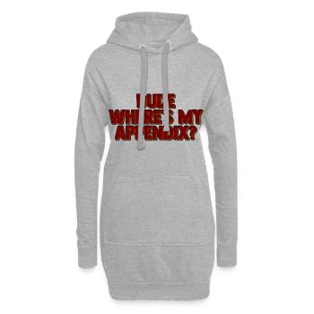 Mec où est mon Annexe 2 - Sweat-shirt à capuche long Femme - gris chiné - Devant