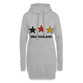 Les stars allemandes - Sweat-shirt à capuche long Femme - gris chiné - Devant