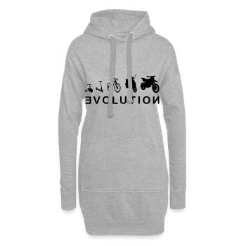 Evolution Biker 1-moto cross enduro - Sweat-shirt à capuche long Femme - gris chiné - Devant