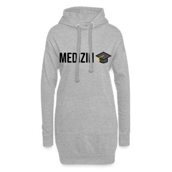 Medizin Studium Abschlussfeier - Hoodie-Kleid - Grau meliert - Vorne
