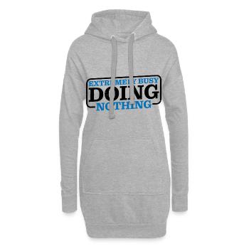 Extremely Busy Doing Nothing 6 - Hoodie-Kleid - Grau meliert - Vorne
