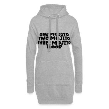 One Mojito Two Mojito Three Mojito Floor - Hoodie-Kleid - Grau meliert - Vorne