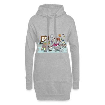 Climbing is a passion - Kletter T-Shirt - Hoodie-Kleid - Grau meliert - Vorne
