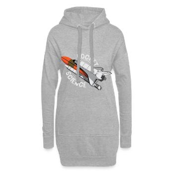 Cadeau de navette spatiale Science Rocket - Sweat-shirt à capuche long Femme - gris chiné - Devant